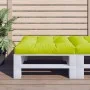 Cojín para sofá de palets de tela verde claro 70x70x12 cm by , Cushions for chairs and sofas - Ref: Foro24-360480, Price: 39,...