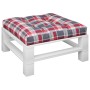 Cojín para sofá de palets tela a cuadros rojo 70x70x12 cm by , Cushions for chairs and sofas - Ref: Foro24-360482, Price: 32,...
