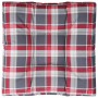 Cojín para sofá de palets tela a cuadros rojo 70x70x12 cm by , Cushions for chairs and sofas - Ref: Foro24-360482, Price: 32,...