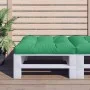 Cojín para sofá de palets de tela verde 80x80x12 cm by , Cushions for chairs and sofas - Ref: Foro24-360496, Price: 38,62 €, ...