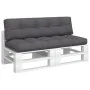 Cojines para palets 2 unidades tela gris antracita by , Cushions for chairs and sofas - Ref: Foro24-360821, Price: 106,37 €, ...