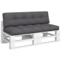 Palettenkissen, 2 Stück, in Anthrazitgrau. von , Kissen für Stühle und Sofas - Ref: Foro24-360821, Preis: 129,83 €, Rabatt: %
