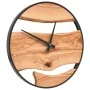 Wanduhr aus Eisen und braunem Olivenholz Ø35 cm von , Wanduhren - Ref: Foro24-4008396, Preis: 67,77 €, Rabatt: %