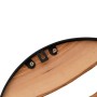 Reloj de pared hierro y madera de olivo marrón Ø35 cm by , Wall clocks - Ref: Foro24-4008396, Price: 69,18 €, Discount: %