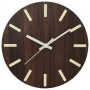 Reloj de pared con escalas y agujas luminosas marrón Ø30 cm by , Wall clocks - Ref: Foro24-4008404, Price: 13,47 €, Discount: %