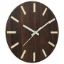 Reloj de pared con escalas y agujas luminosas marrón Ø30 cm by , Wall clocks - Ref: Foro24-4008404, Price: 14,39 €, Discount: %