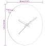 Reloj de pared con escalas y agujas luminosas marrón Ø30 cm by , Wall clocks - Ref: Foro24-4008404, Price: 13,47 €, Discount: %