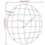 Reloj de pared de madera de ingeniería amarillo y negro Ø50 cm by , Wall clocks - Ref: Foro24-4008406, Price: 44,42 €, Discou...
