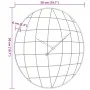 Wanduhr aus gelb-schwarzem Ingenieurholz Ø50 cm von , Wanduhren - Ref: Foro24-4008406, Preis: 41,36 €, Rabatt: %
