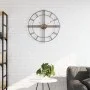 Reloj de pared de hierro negro Ø60 cm by , Wall clocks - Ref: Foro24-4008410, Price: 58,04 €, Discount: %