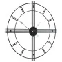 Reloj de pared de hierro negro Ø60 cm by , Wall clocks - Ref: Foro24-4008410, Price: 58,04 €, Discount: %