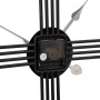 Reloj de pared de hierro negro Ø60 cm by , Wall clocks - Ref: Foro24-4008410, Price: 59,31 €, Discount: %