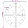 Reloj de pared de hierro negro Ø60 cm by , Wall clocks - Ref: Foro24-4008410, Price: 58,04 €, Discount: %