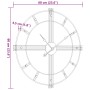 Schwarze Eisen-Wanduhr Ø60 cm von , Wanduhren - Ref: Foro24-4008410, Preis: 59,31 €, Rabatt: %