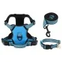 Hundegeschirr mit verstellbarer Leine und Halsband in Blau, Größe M. von , Hundeprodukte - Ref: Foro24-4013386, Preis: 28,19 ...