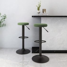 Küchenhocker, 2 Stück, dunkelgrünes Samtgewebe von , Küchenhocker - Ref: Foro24-333146, Preis: 95,26 €, Rabatt: %