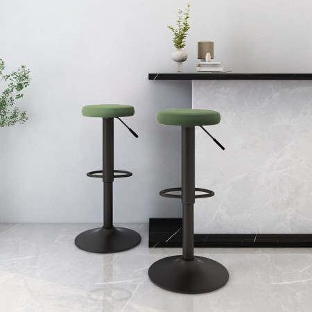 Küchenhocker, 2 Stück, dunkelgrünes Samtgewebe von , Küchenhocker - Ref: Foro24-333146, Preis: 95,26 €, Rabatt: %