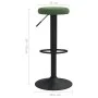 Küchenhocker, 2 Stück, dunkelgrünes Samtgewebe von , Küchenhocker - Ref: Foro24-333146, Preis: 93,50 €, Rabatt: %