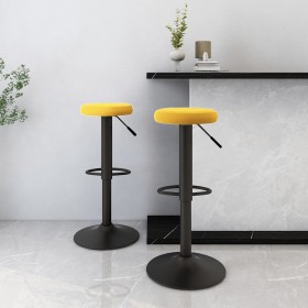 Taburetes de cocina 2 unidades terciopelo amarillo mostaza by , Kitchen stools - Ref: Foro24-333150, Price: 94,59 €, Discount: %
