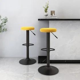 Taburetes de cocina 2 unidades terciopelo amarillo mostaza by , Kitchen stools - Ref: Foro24-333150, Price: 92,86 €, Discount: %