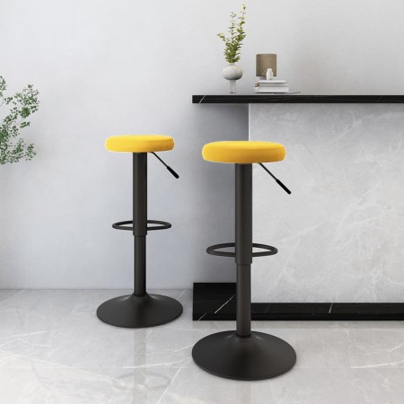 Taburetes de cocina 2 unidades terciopelo amarillo mostaza de , Taburetes de cocina - Ref: Foro24-333150, Precio: 94,63 €, De...