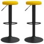 Küchenhocker, 2 Stück, Senfgelbes Samtgewebe. von , Küchenhocker - Ref: Foro24-333150, Preis: 92,83 €, Rabatt: %