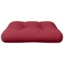 Cojín para sofá de palets de tela rojo tinto 60x60x12 cm by , Cushions for chairs and sofas - Ref: Foro24-360456, Price: 27,8...