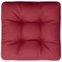 Cojín para sofá de palets de tela rojo tinto 60x60x12 cm by , Cushions for chairs and sofas - Ref: Foro24-360456, Price: 27,8...