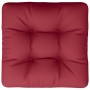 Cojín para sofá de palets de tela rojo tinto 60x60x12 cm by , Cushions for chairs and sofas - Ref: Foro24-360456, Price: 28,3...