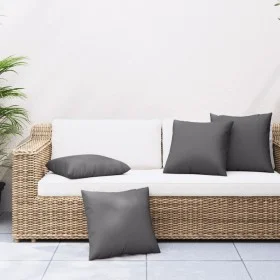 Cojines de sofá 4 unidades tela gris antracita 40x40 cm by , Cushions for chairs and sofas - Ref: Foro24-360359, Price: 29,45...