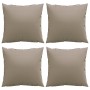 Sofakissen 4er Set aus grauem Taupe-Stoff 40x40 cm von , Kissen für Stühle und Sofas - Ref: Foro24-360367, Preis: 29,58 €, Ra...