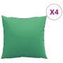 Cojines de sofá 4 unidades tela verde 50x50 cm by , Cushions for chairs and sofas - Ref: Foro24-360386, Price: 41,32 €, Disco...