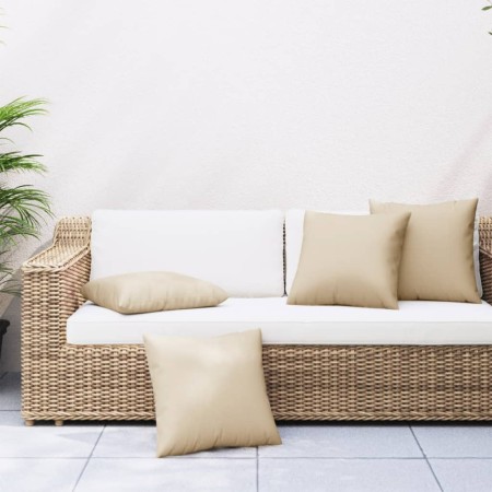 Cojines de sofá 4 unidades tela beige 50x50 cm by , Cushions for chairs and sofas - Ref: Foro24-360384, Price: 41,87 €, Disco...