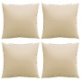 Cojines de sofá 4 unidades tela beige 50x50 cm by , Cushions for chairs and sofas - Ref: Foro24-360384, Price: 41,87 €, Disco...