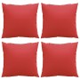 Sofakissen 4 Stück Stoff rot 60x60 cm von , Kissen für Stühle und Sofas - Ref: Foro24-360409, Preis: 49,96 €, Rabatt: %