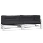 Cojines para sofá de palets 5 unidades tela negro de , Cojines para sillas y sofás - Ref: Foro24-360784, Precio: 220,64 €, De...