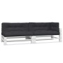 Cojines para sofá de palets 5 unidades tela negro by , Cushions for chairs and sofas - Ref: Foro24-360784, Price: 242,47 €, D...
