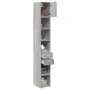 Schmaler Schrank aus grauer Sonoma-Ingenieurholz 30x42,5x225 cm. von , Sideboards - Ref: Foro24-3281271, Preis: 127,38 €, Rab...