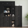 Schmaler schwarzer Schrank aus Holzwerkstoff 30x42,5x225 cm. von , Sideboards - Ref: Foro24-3281267, Preis: 140,01 €, Rabatt: %