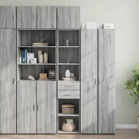 Schmaler Schrank aus grauer Sonoma-Ingenieurholz 40x42,5x225 cm. von , Sideboards - Ref: Foro24-3281278, Preis: 167,45 €, Rab...