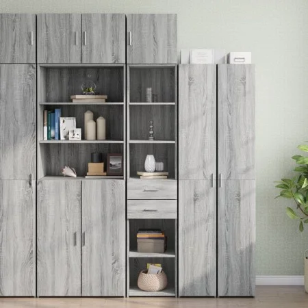 Schmaler Schrank aus grauer Sonoma-Ingenieurholz 40x42,5x225 cm. von , Sideboards - Ref: Foro24-3281278, Preis: 167,16 €, Rab...