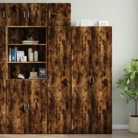 Schmaler Schrank aus geräucherter Eichen-Ingenieurholz 40x42,5x225 cm. von , Sideboards - Ref: Foro24-3281284, Preis: 161,58 ...