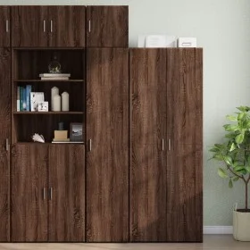 Armario estrecho madera ingeniería marrón roble 40x42,5x225 cm by , Sideboards - Ref: Foro24-3281286, Price: 164,27 €, Discou...