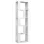 Glossy white plywood shelf 45x24x159 cm by vidaXL, Bookcases and shelves - Ref: Foro24-800114, Price: 57,74 €, Discount: %