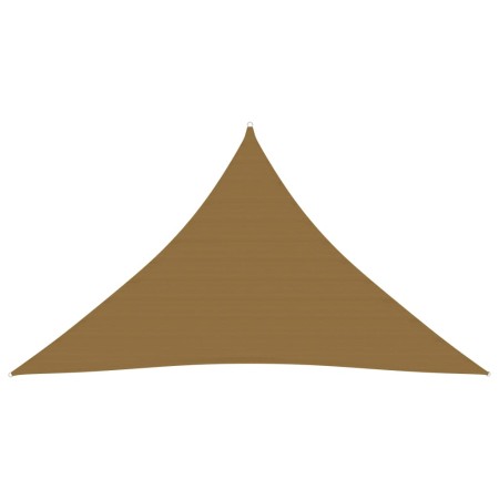 Taupe gray HDPE sail awning 160 g/m² 3.5x3.5x4.9 m by vidaXL, Umbrellas - Ref: Foro24-311422, Price: 32,10 €, Discount: %