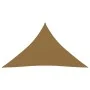 Taupe gray HDPE sail awning 160 g/m² 3.5x3.5x4.9 m by vidaXL, Umbrellas - Ref: Foro24-311422, Price: 31,48 €, Discount: %