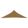 Taupe gray HDPE sail awning 160 g/m² 3.5x3.5x4.9 m by vidaXL, Umbrellas - Ref: Foro24-311422, Price: 31,48 €, Discount: %