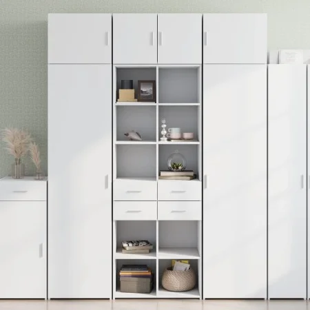 Weißer Holzschrank aus Ingenieurholz 70x42,5x225 cm von , Sideboards - Ref: Foro24-3281336, Preis: 220,04 €, Rabatt: %