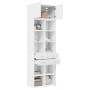 Armario de madera de ingeniería blanco 70x42,5x225 cm by , Sideboards - Ref: Foro24-3281336, Price: 223,20 €, Discount: %