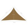 Taupe gray HDPE sail awning 160 g/m² 3.5x3.5x4.9 m by vidaXL, Umbrellas - Ref: Foro24-311422, Price: 32,10 €, Discount: %
